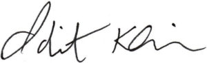 Signature: Idit Klein