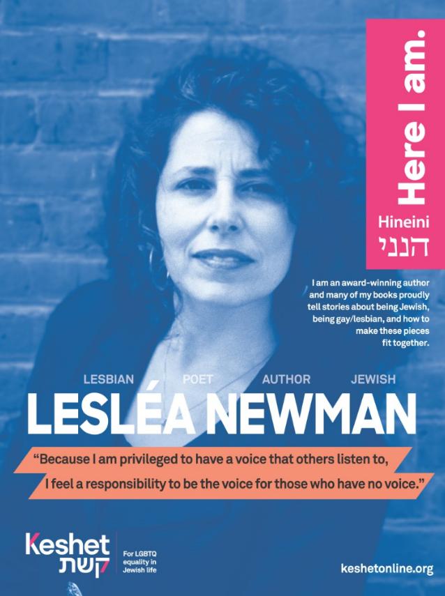 Leslea Newman LGBTQ Jewish Hero Poster
