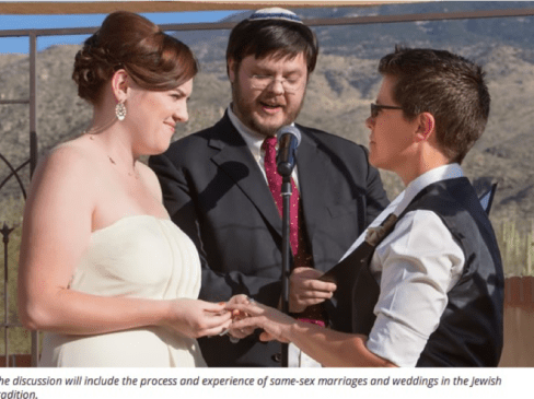 Jewish Group to Talk Marriage Equality