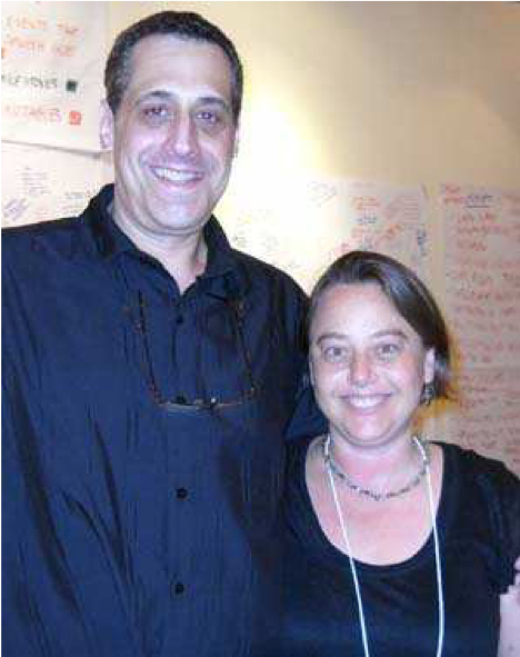 Image of Stuart Milk standing with Idit Klein.