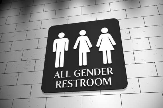Image of a sign that reads "All Gender Restroom."