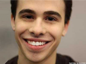 Close-up image of Jordan Dashow smiling.