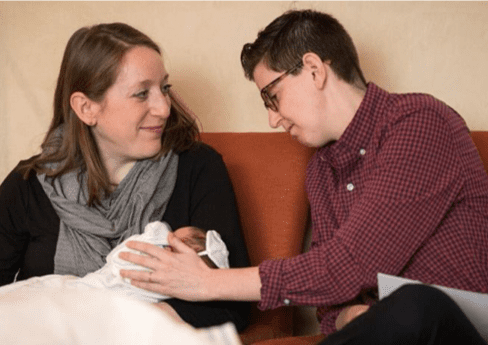 To have equal rights as parents, some same-sex couples adopt their own kids