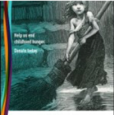 Image of the young girl holding a broom.