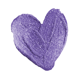 A purple, glitter heart