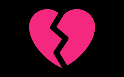 With a broken heart