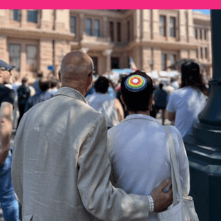 LGBTQ+ Jew and their parent